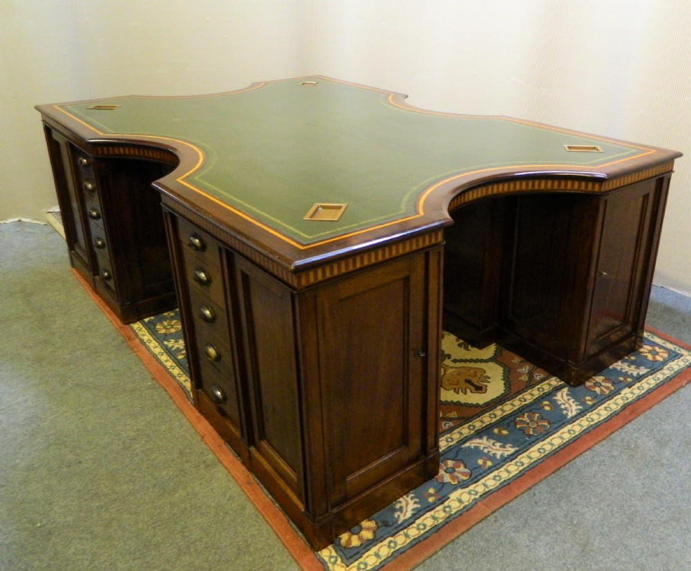 large mahogany desk View IV