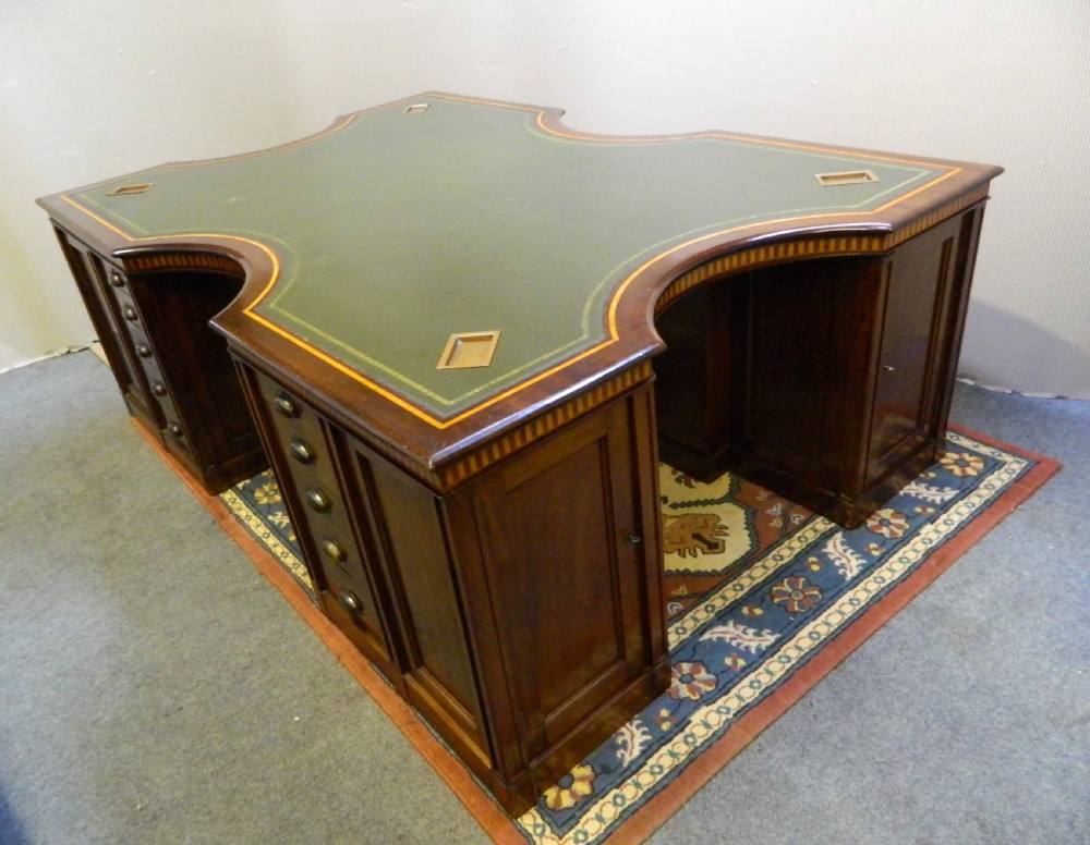 large mahogany desk View VI