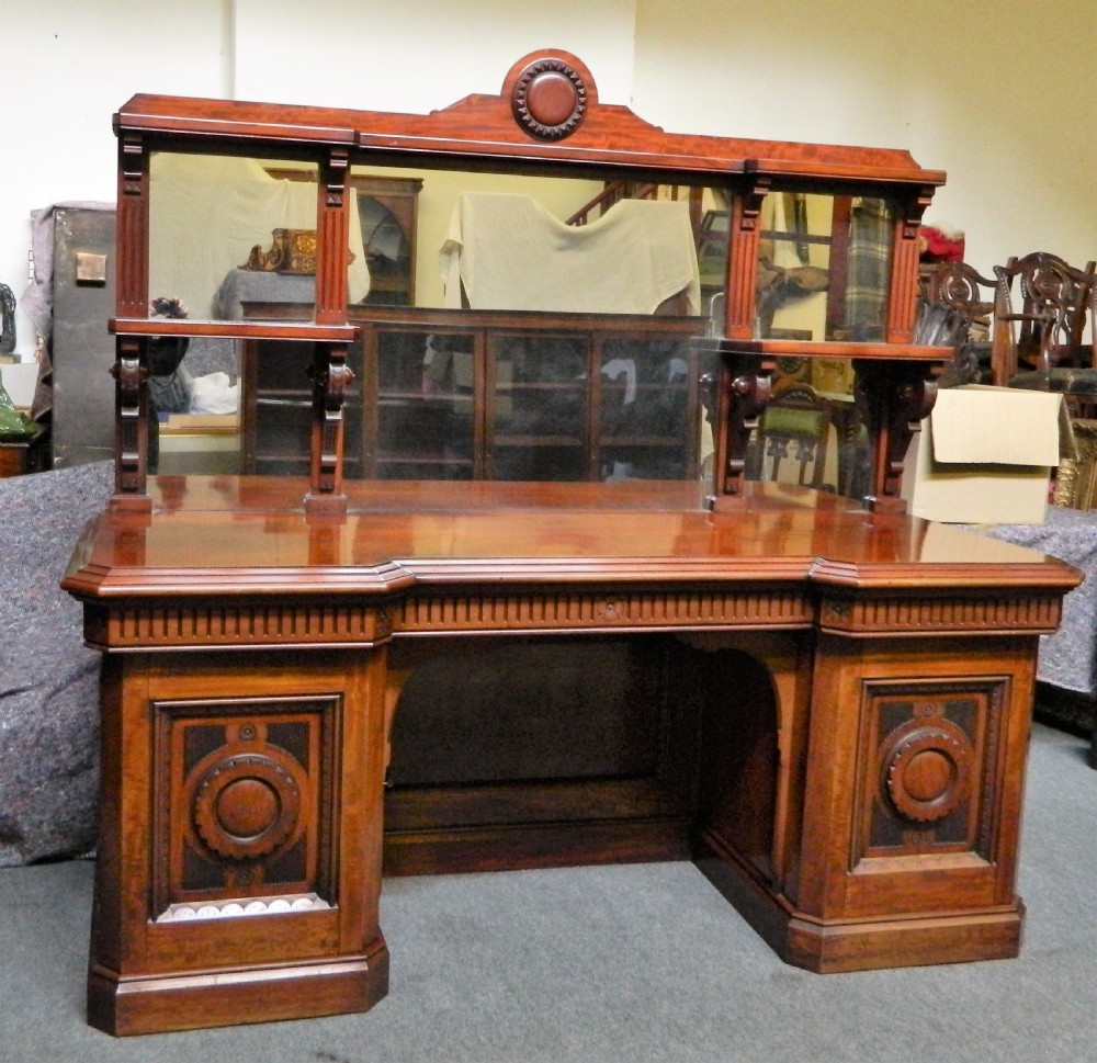 mahogany mirror back sideboard View IX