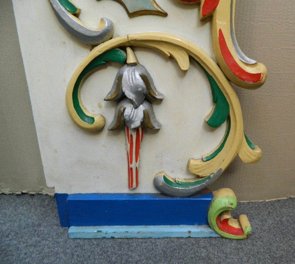 pair of painted fairground panels View III