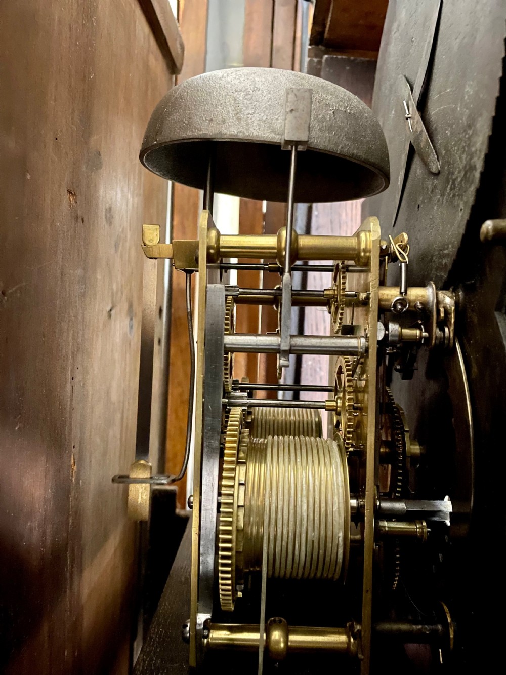 Scottish moon roller longcase clock  View VII
