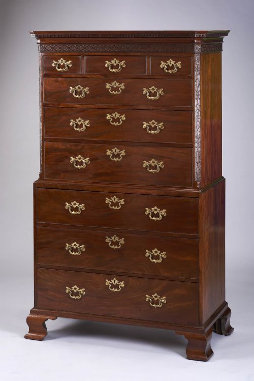 A Fine and Handsome George III Period Mahogany Chest on Chest