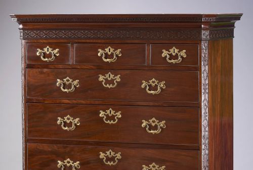 fig 1. A fine and handsome George III period mahogany chest on chest
