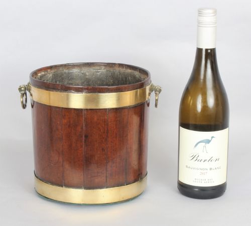 fig 1. George III period small mahogany and brass banded tub