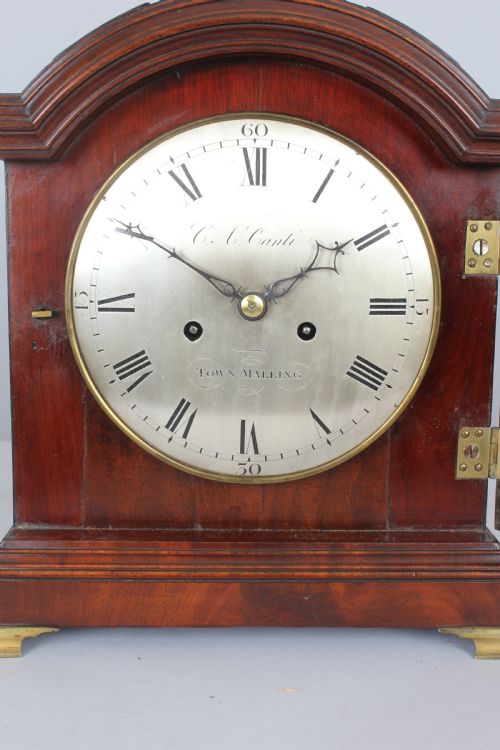 fig 2. Fine George III period mahogany bracket clock