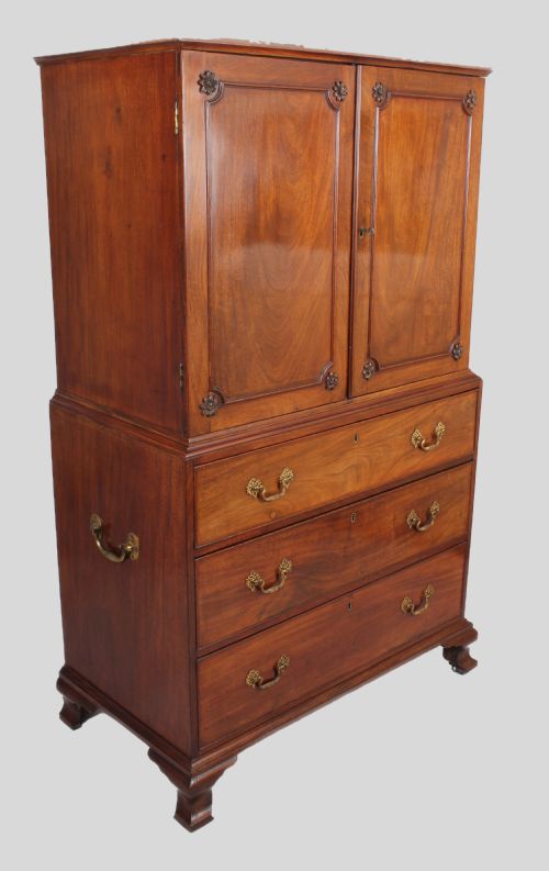 A Delightfully Small 18th Century Mahogany Cabinet
