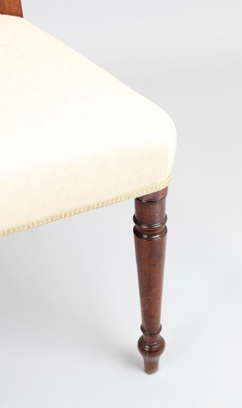 fig 1. Set of SIX fine George III period mahogany dining chairs