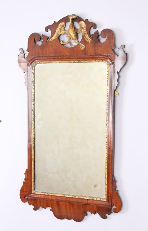 A Mahogany `Bird` Mirror in the Rococo Taste