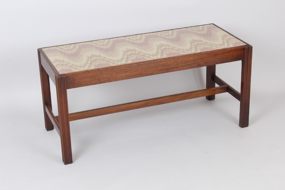 Mahogany long stool  View III