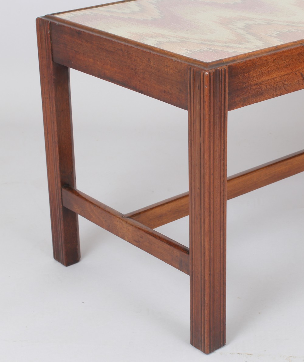 Mahogany long stool  View IV