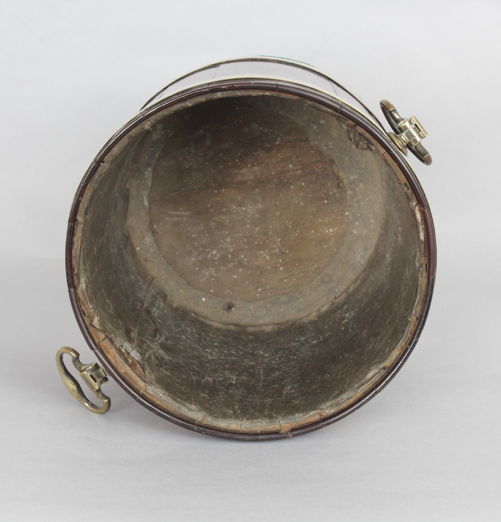 George III period small mahogany and brass banded tub View VI