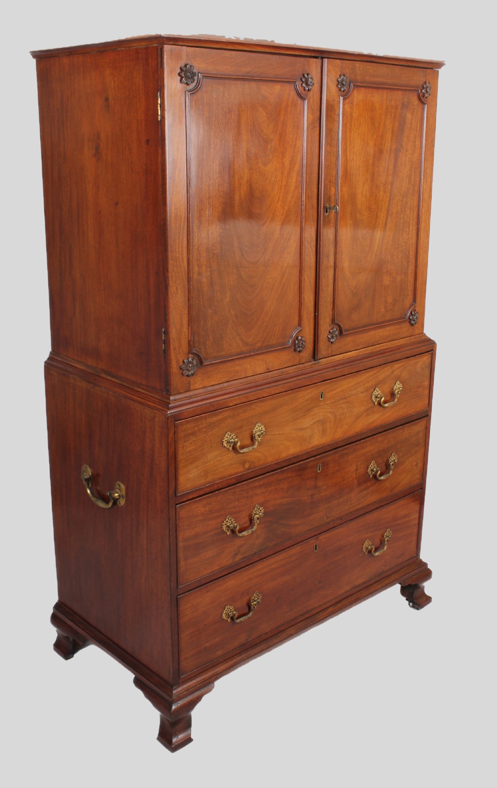 A delightfully small 18th century mahogany cabinet