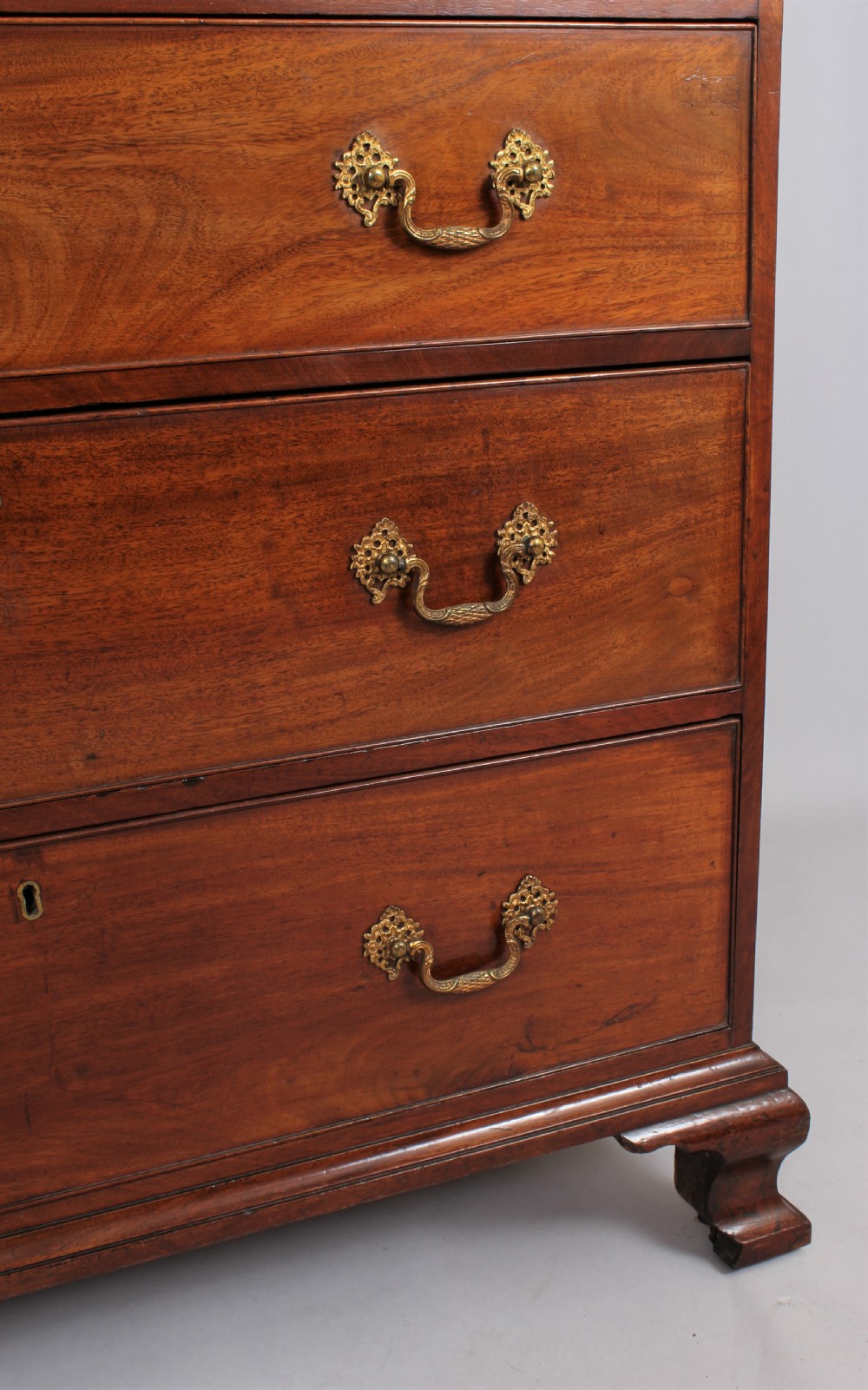 A delightfully small 18th century mahogany cabinet View VI