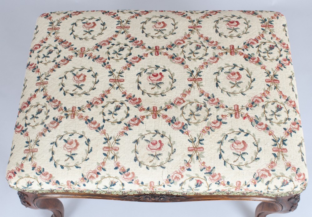 Victorian mahogany stool in the French style View IV