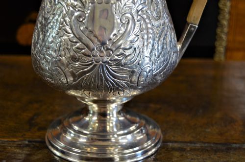 GEORGIAN SILVER PLATED WATER JUG POT - ADDITIONAL PHOTO 3
