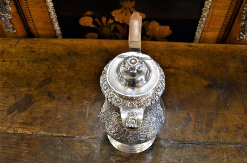 GEORGIAN SILVER PLATED WATER JUG POT - ADDITIONAL PHOTO 6
