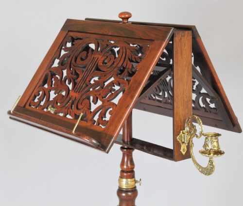 fig 1. A fine quality rosewood duet stand
