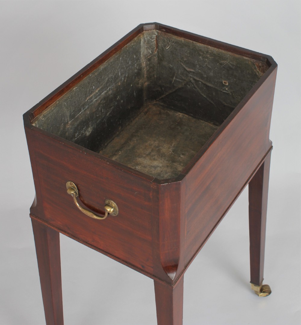 George III period mahogany jardiniere View III