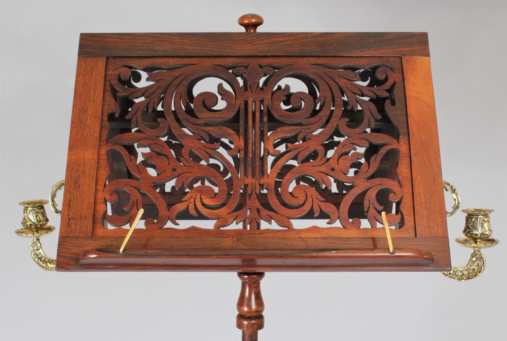 A fine quality rosewood duet stand View V