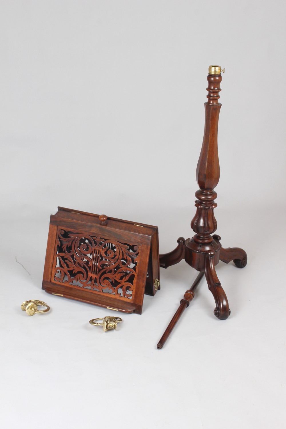 A fine quality rosewood duet stand View VI
