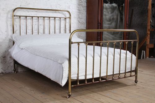 Popular All Brass French Simple Style Double Bed