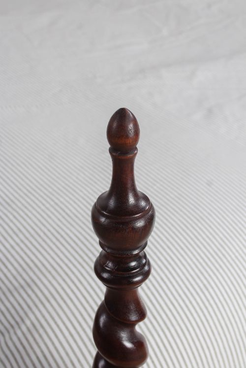 fig 5. Exquisite Mahogany and Oak, Barley Twist No End Super-King Bed