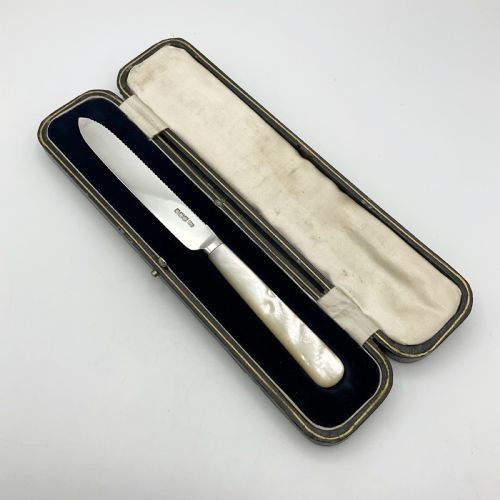 Antique 1920 Sterling Silver Cake Knife