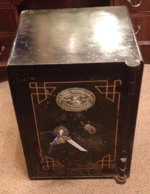Antique Edwardian Safe by Samuel Withers and Co Complete with Keys