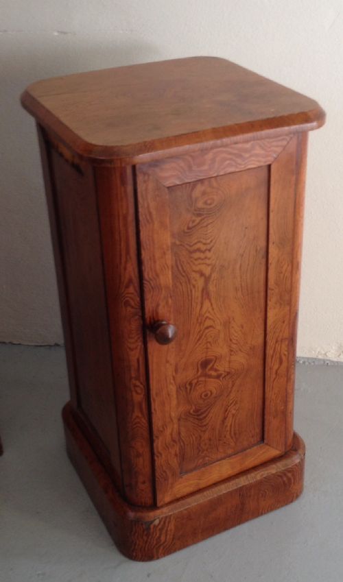 fig 1. Victorian pitch pine three piece bedroom suite of compact size by Jenner of Edinburgh