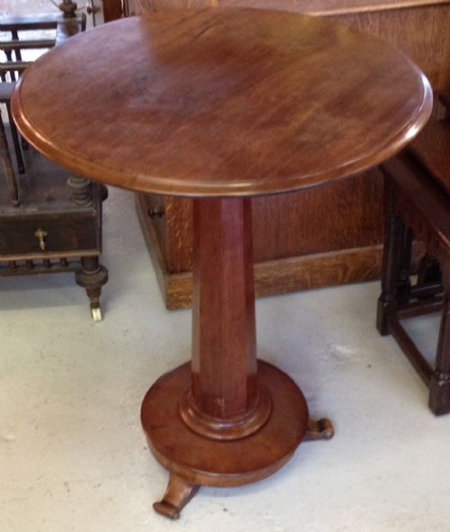 fig 1. Circular Victorian mahogany window table circa 1850