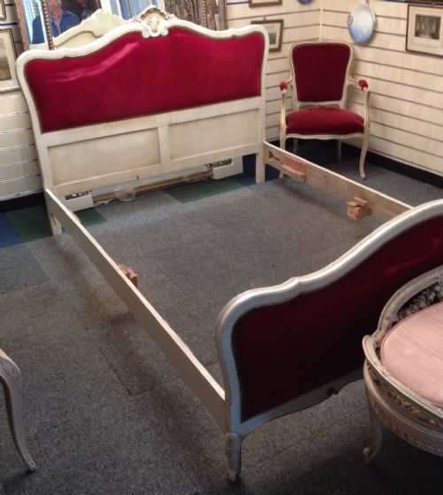 Original Painted Louis XV  Style King Size Bed