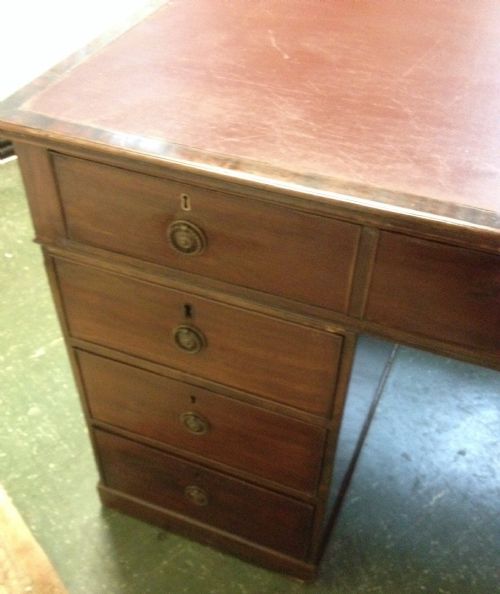 fig 2. George the third mahogany partners desk for restoration