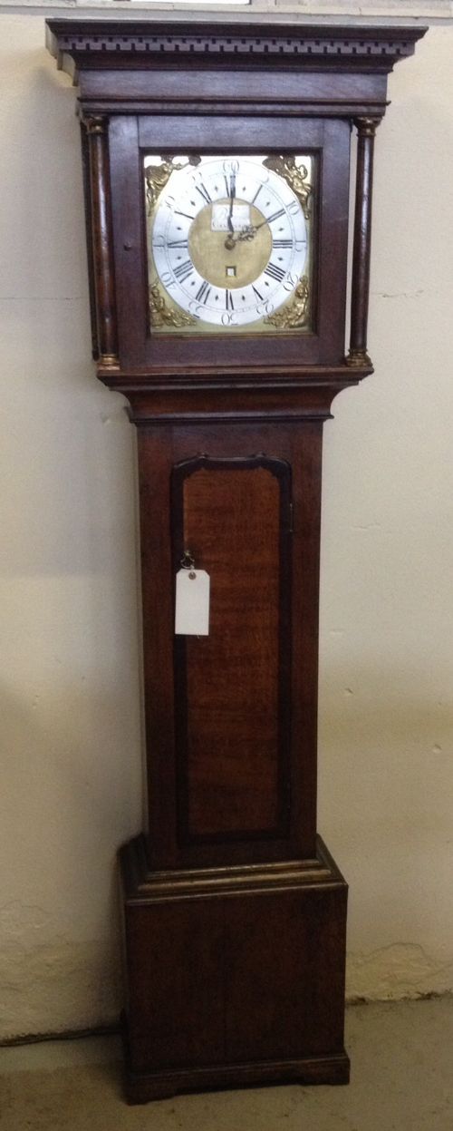 Antique 18th Century Oak and Mahogany 30 Hour Longcase Clock by Barwise of Cockermouth