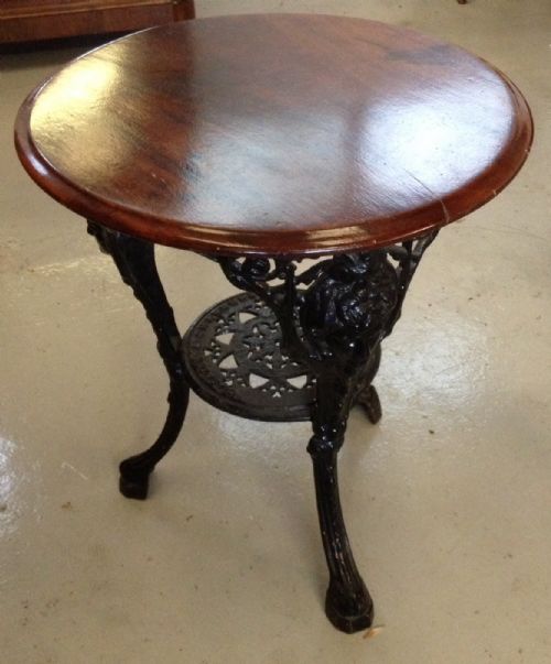 Victorian Cast Iron Pub Table Caskell Chambers, Birmingham