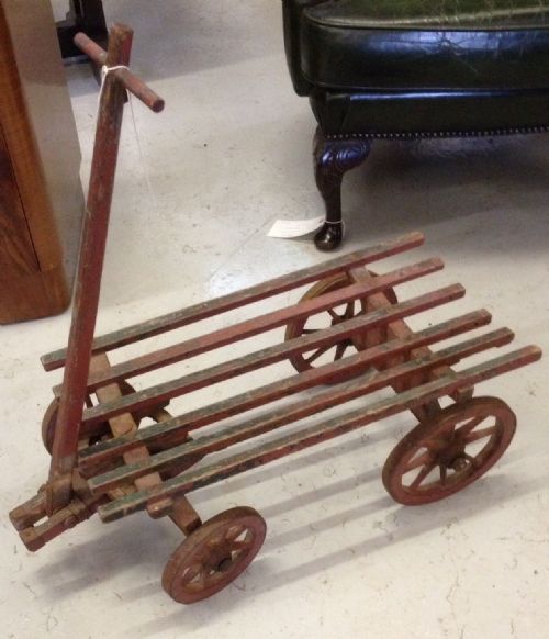 Child's Handcart in Original Condition Circa 1920