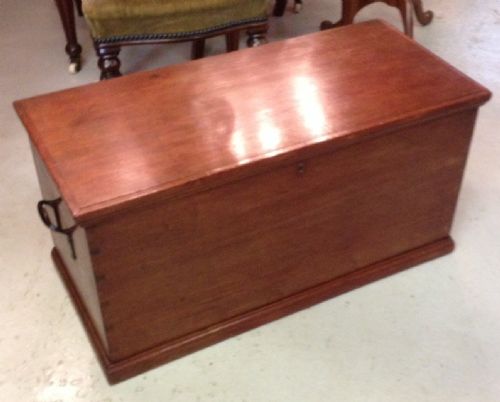Victorian Mahogany Blanket Box in Original Condition