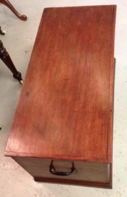 fig 1. Victorian mahogany blanket box in original condition