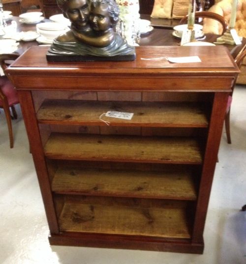 Victorian Mahogany Open Bookshelves with Adjustable Shelves