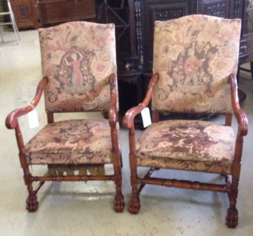 Pair of French Armchairs in Country House Condition
