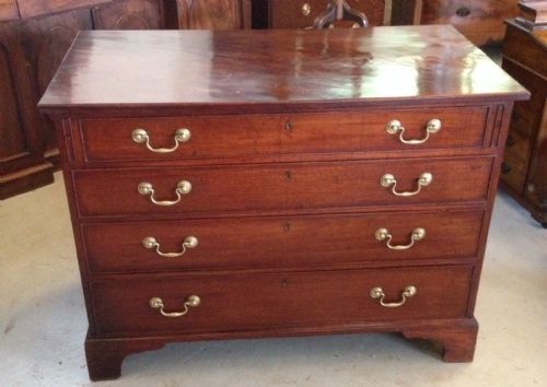 Georgian Mahogany Chest with Dummy Drawers and Lift Up Lid Circa 1800