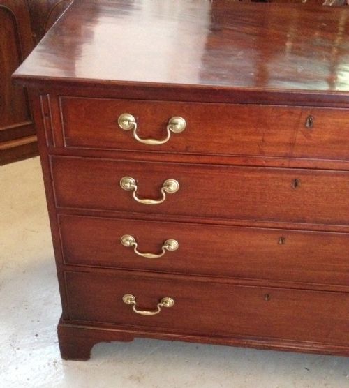 fig 1. Georgian mahogany chest with dummy drawers and lift up lid circa 1800