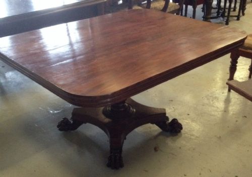 Regency Mahogany  Tilt Top Table on Lions Paw Feet for Restoration Superb Quality