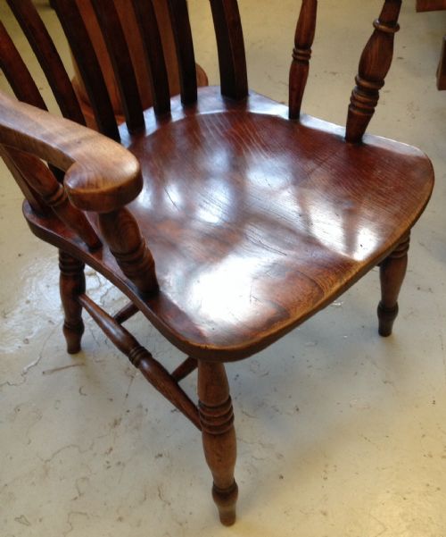fig 1. Victorian Yorkshire slat back kitchen chair