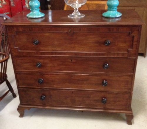 Victorian Mahogany Four Height Chest of Drawers