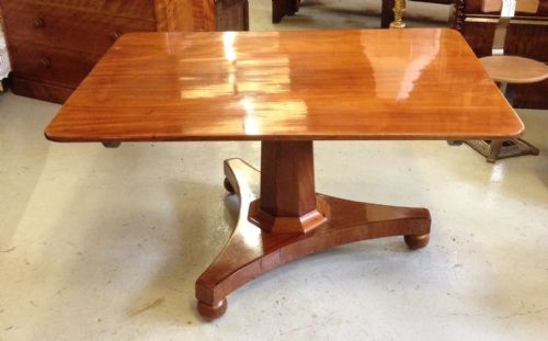 fig 1. Late Regency tilt top mahogany breakfast table . Superb top