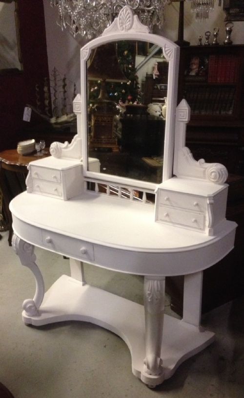 Victorian Painted Duchesse Dressing Table