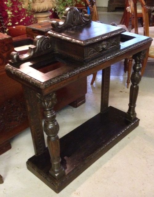 Victorian Carved Oak (Green Man) Stick Stand Circa 1880
