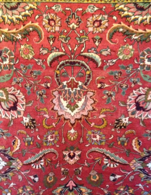 fig 1. Large handmade Persian carpet from Tabriz circa 1895