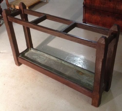 Country House  Oak Stick Stand with Original Tray
