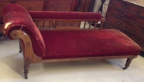 Victorian Chaise Longue in Original Condition